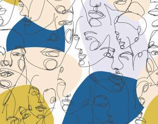 Фотообои абстракция, лица 31535_2