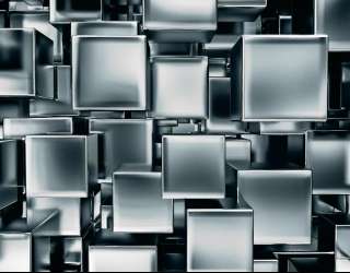 Фотошпалери Сірі куби 8801