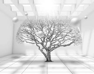 Фотошпалери Дерево в кімнаті 20097