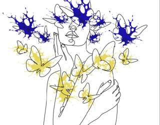 Фотообои абстракция, девушка 31561