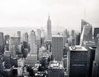 Фотошпалери Чорно білий місто 24427