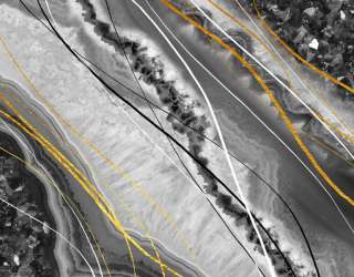 Фотошпалери Текстура чб каменю з золотом 24945