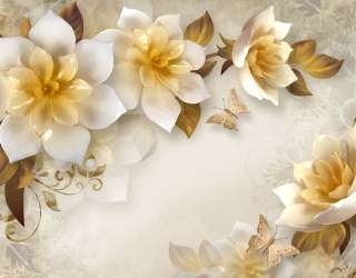 Фотошпалери Стереоскопічні квіти 20072