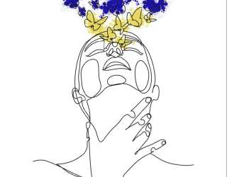 Фотообои абстракция, девушка 31560