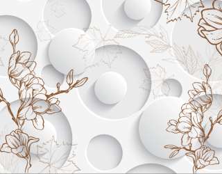 Фотошпалери 3D квіти 15752