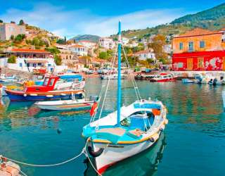 Фотошпалери Човни на Грецьких островах 5105