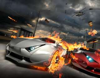 Фотошпалери Вогненний авто 11374