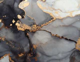 Фотошпалери Флюїд чб з золотом 24617