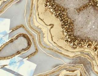 Фотошпалери Золотий флюїд з камінням 25275