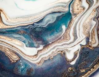 Фотошпалери Бірюзовий флюїд з золотом 24748